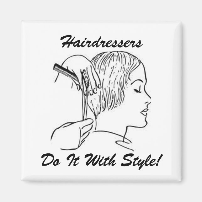 HairStylist Frenzy Magnet (Front)