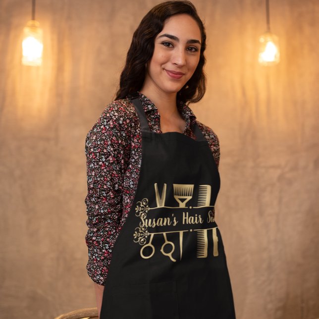 Hairstylist Hair Dresser Salon Personalised  Apron (Creator Uploaded)