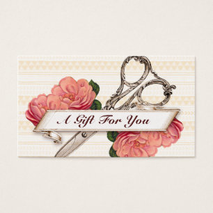 hairstylist hair stylist gift card certificate