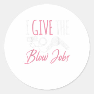 Hairstylist Hairdresser Hair Hustler Salon Parlour Classic Round Sticker