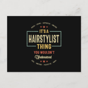 Hairstylist Job Title Men Women Gift Postcard