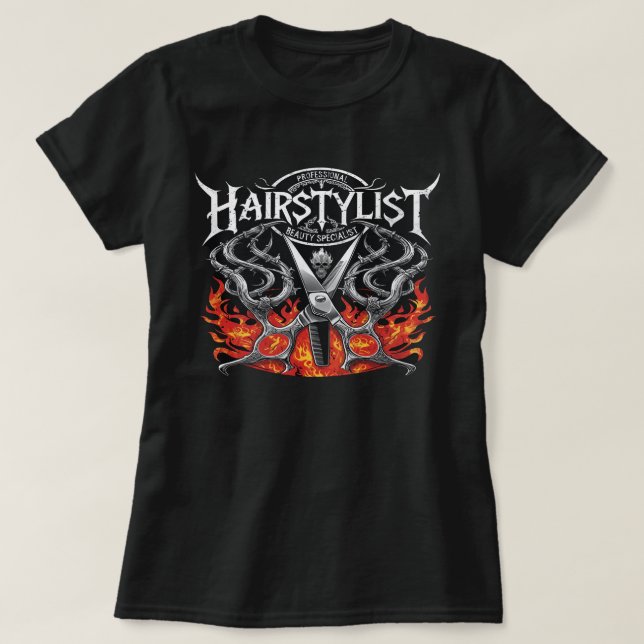 Hairstylist Professional Beauty Specialist Wear  T-Shirt (Design Front)