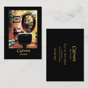 Hairstylist Sassy Hair Salon Business Card