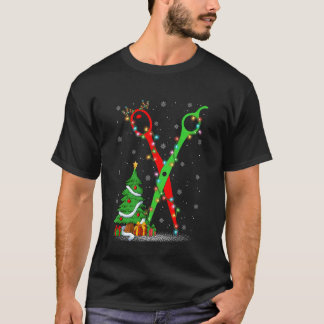 Hairstylist Scissor Xmas Tree Lights Hair Stylist  T-Shirt