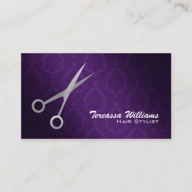 Hairstylist Scissors Business Cards (Front)