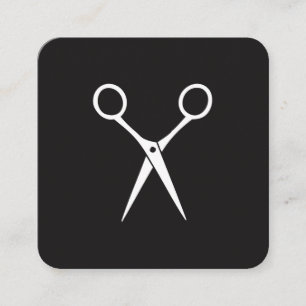 Hairstylist Shears Square Business Card