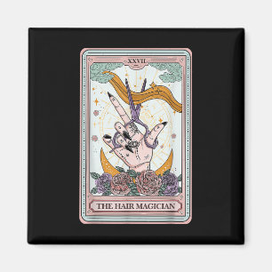 Hairstylist Tarot Card Gothic Hairdresser Salon Ha Magnet