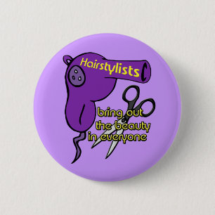 Hairstylists Button