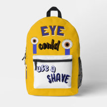 Hairy Eyeball Print Cut Sew Bag