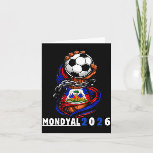 Haiti 2026 World Soccer Fan Haitian Football Pride Card