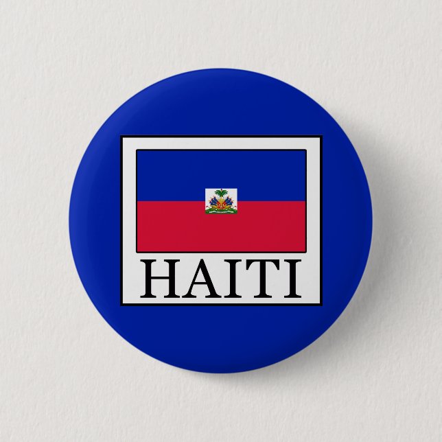 Haiti 6 Cm Round Badge (Front)