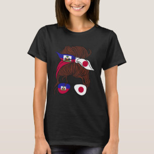 Haiti and Japan Mix Half Haitian half Japanese T-Shirt