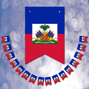 Haiti banners, Haitian Flag party / wedding