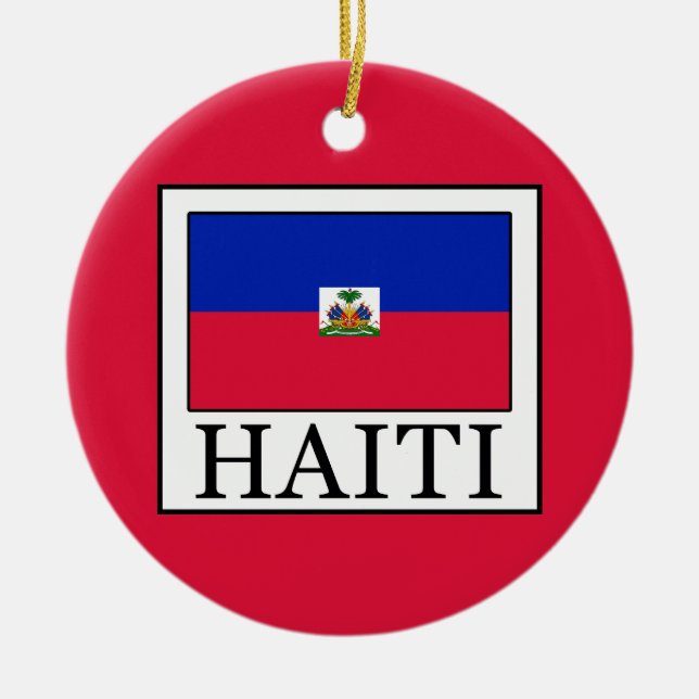 Haiti Ceramic Tree Decoration (Front)