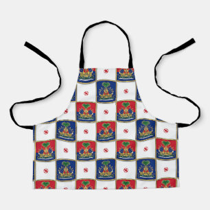 Haiti Coat of Arms Chequerboard Pattern — Haitian Apron