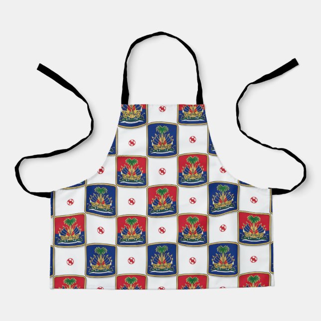 Haiti Coat of Arms Chequerboard Pattern — Haitian  Apron (Front)