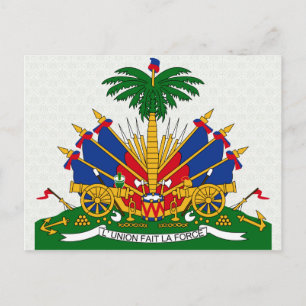 Haiti Coat of Arms detail Postcard