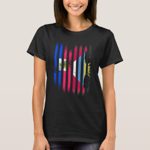 Haiti Flag Antigua&Barbuda Grown Country Flags Str T-Shirt