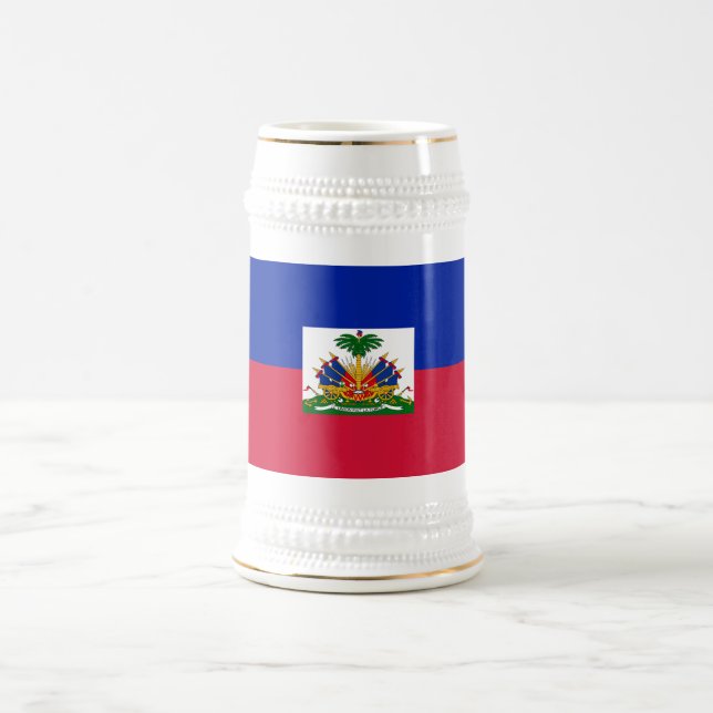Haiti Flag Beer Stein (Center)