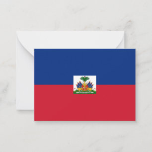 Haiti flag card