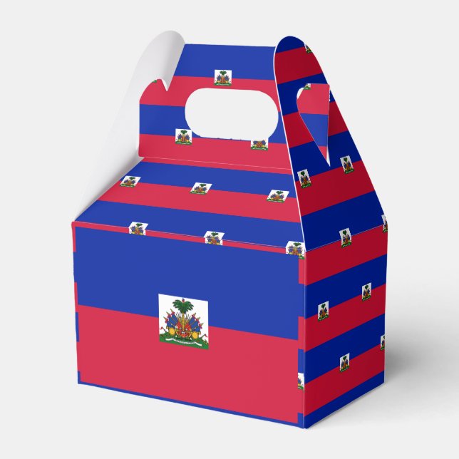 Haiti Flag Favour Box (Back Side)