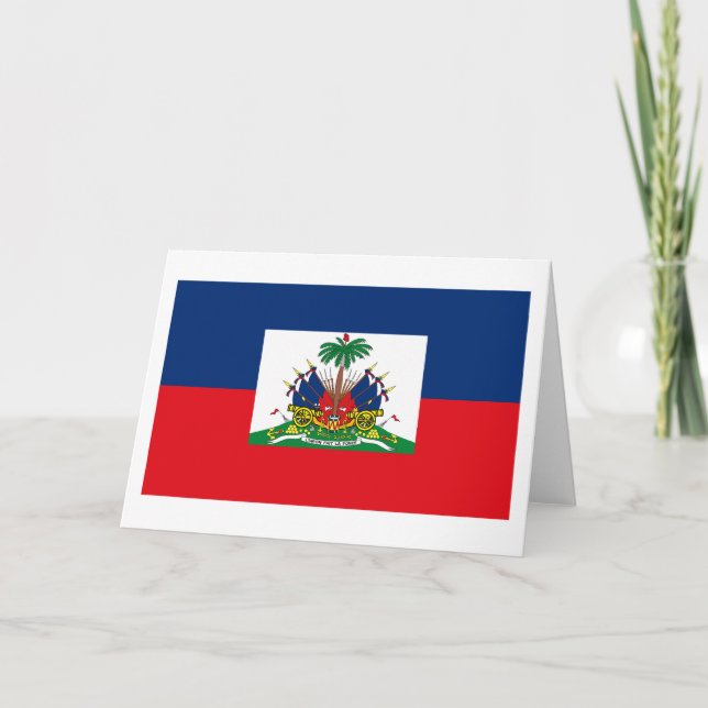 Haiti Flag Greeting Card (Front)