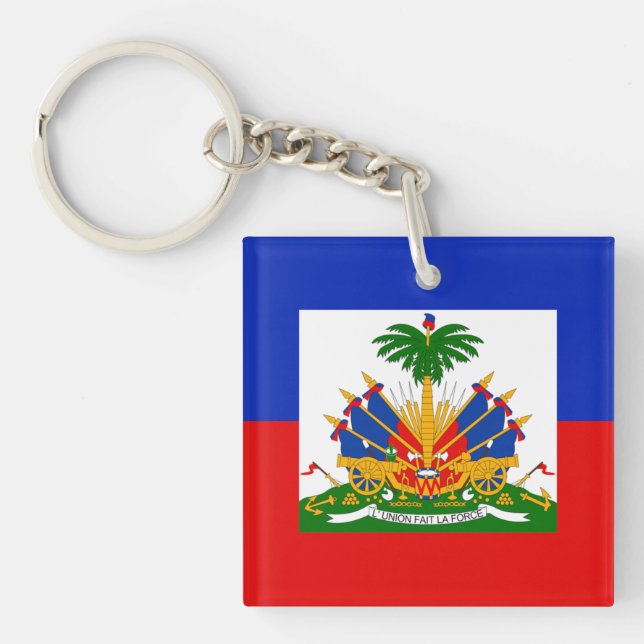 Haiti Flag  Key Ring (Front)