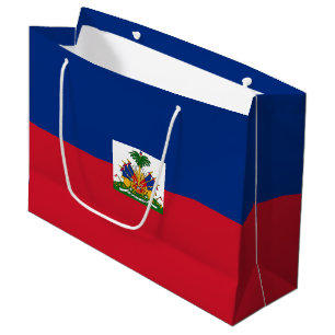 Haiti flag large gift bag
