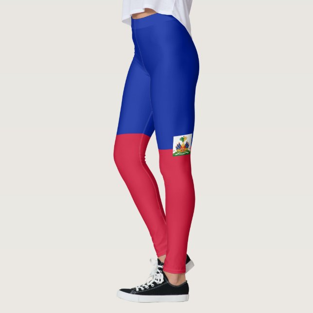 Haiti flag  leggings (Left)