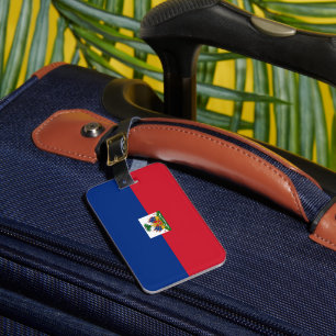 Haiti flag luggage tag