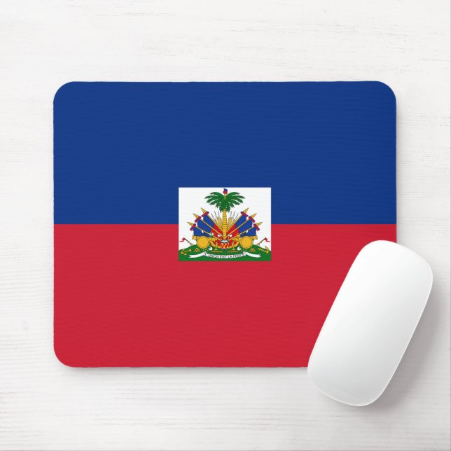 Haiti flag mouse pad (With Mouse)