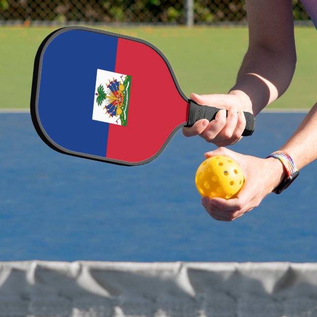 Haiti flag pickleball paddle (Insitu)