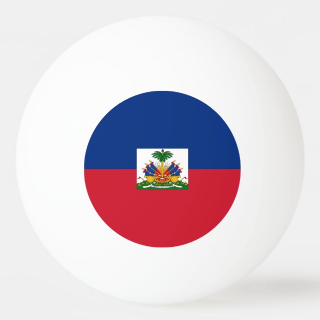 Haiti flag ping pong ball (Front)