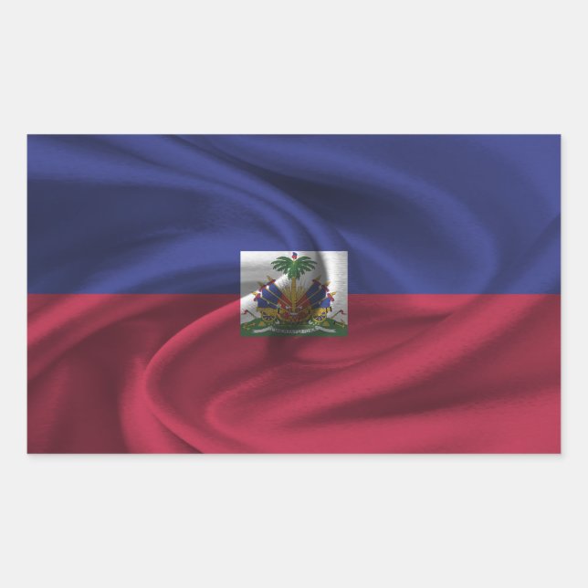 Haiti Flag Rectangular Sticker (Front)
