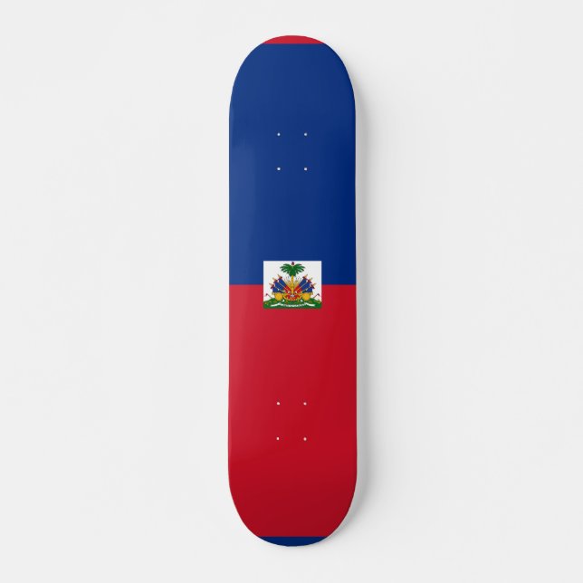 Haiti flag skateboard (Front)