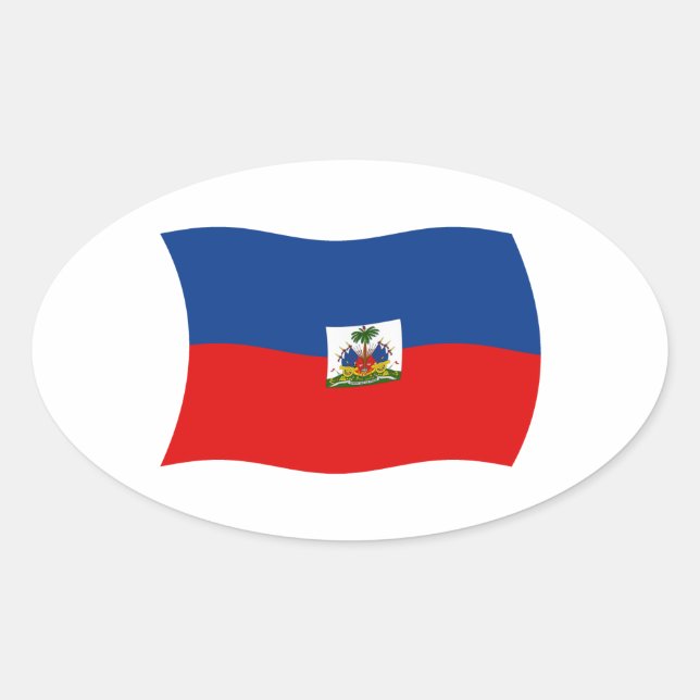 Haiti Flag Sticker (Front)