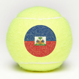 Haiti flag tennis balls
