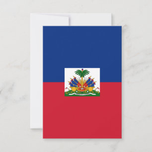 Haiti flag thank you card