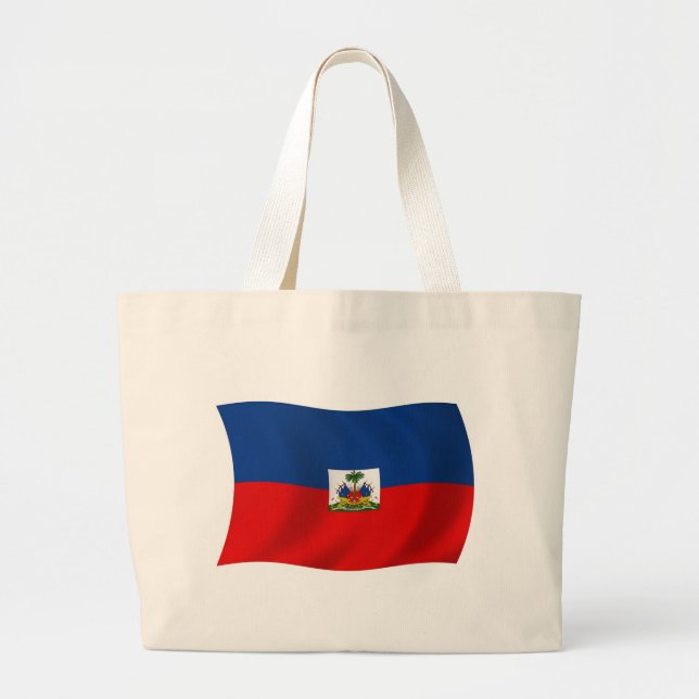 Haiti Flag Tote Bag (Front)