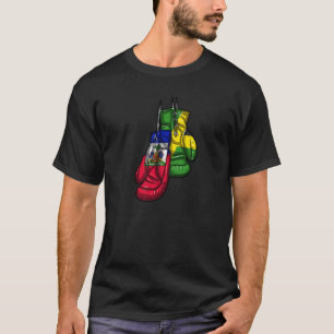 Haiti Haitian America Jamaica Caribbean Boxing Glo T-Shirt