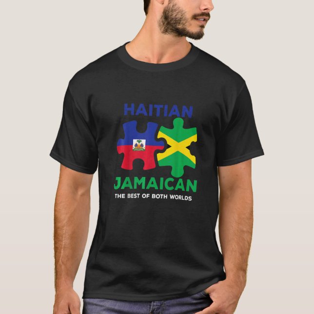 Haiti Haitian America Jamaica Caribbean Combo Mixe T-Shirt (Front)