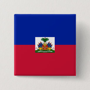 Haiti (Haitian) Flag 15 Cm Square Badge