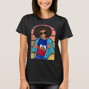 Haiti Haitian Flag Day Creole Proud Woman Happy Ay T-Shirt