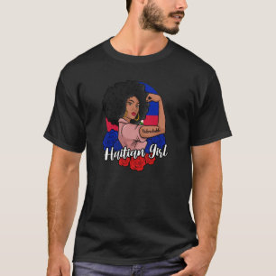 Haiti Haitian Flag Day Proud Ayiti Woman Unbreakab T-Shirt