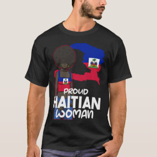 Haiti Haitian Flag Day Proud Woman Ayiti Girl  2 T-Shirt