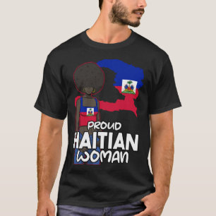 Haiti Haitian Flag Day Proud Woman Ayiti Girl T-Shirt