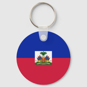 Haiti (Haitian) Flag Key Ring
