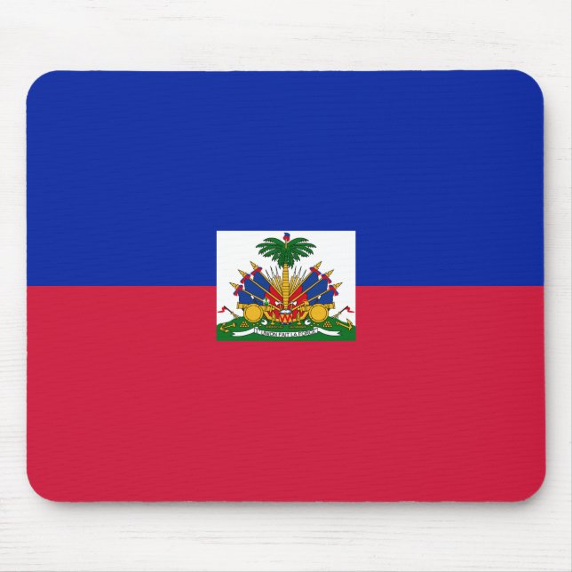 Haiti (Haitian) Flag Mouse Pad (Front)
