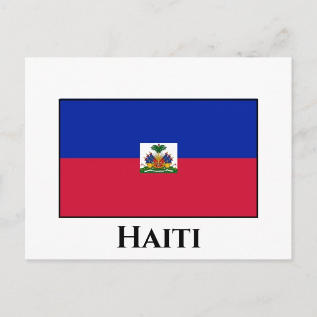 Haiti (Haitian) Flag Postcard (Front)