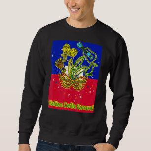 Haiti Haitian Flag Proud Kanaval Ayiti Carnival Ce Sweatshirt